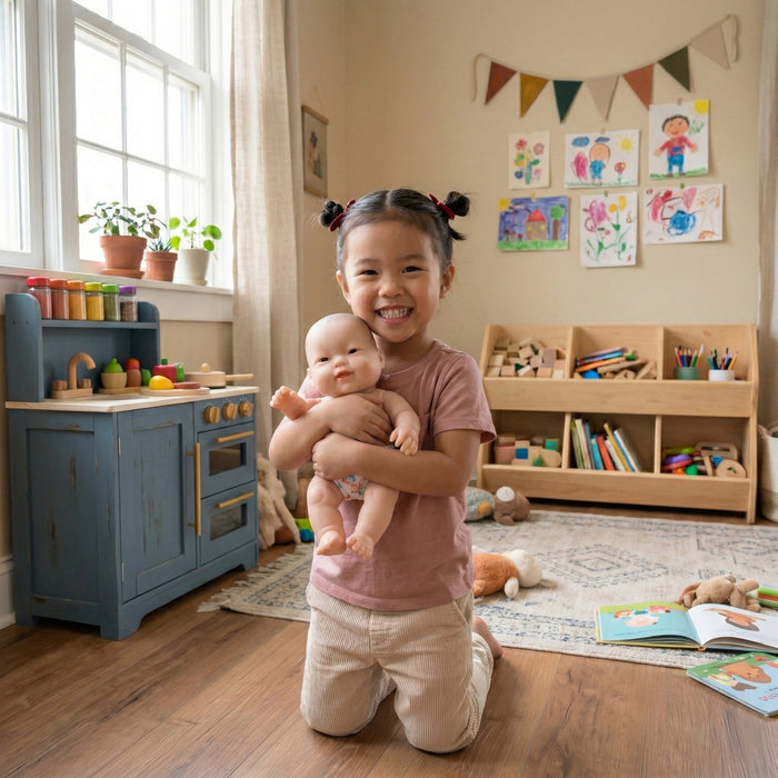 10 Inch Huggable Multicultural Baby Dolls | Set of 4 Soft Vinyl Realistic Baby Dolls