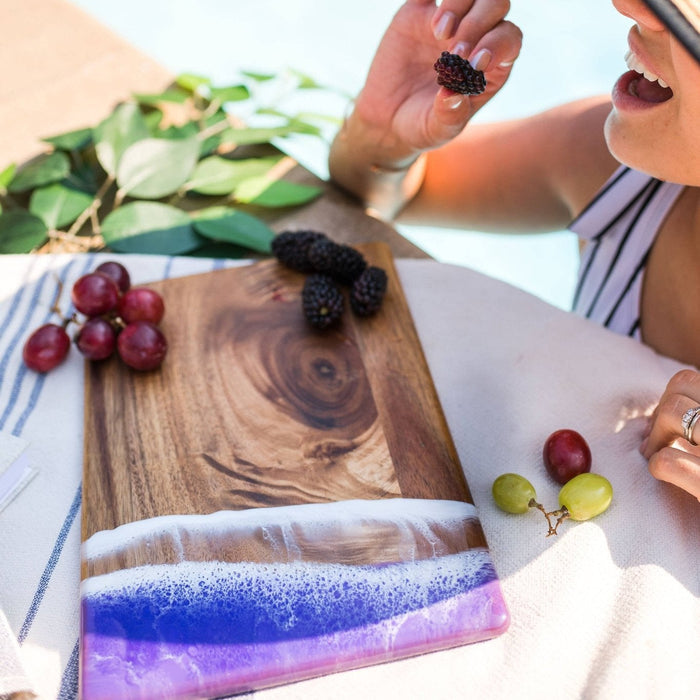 11" x 8"  Grape Collection Charcuterie Board