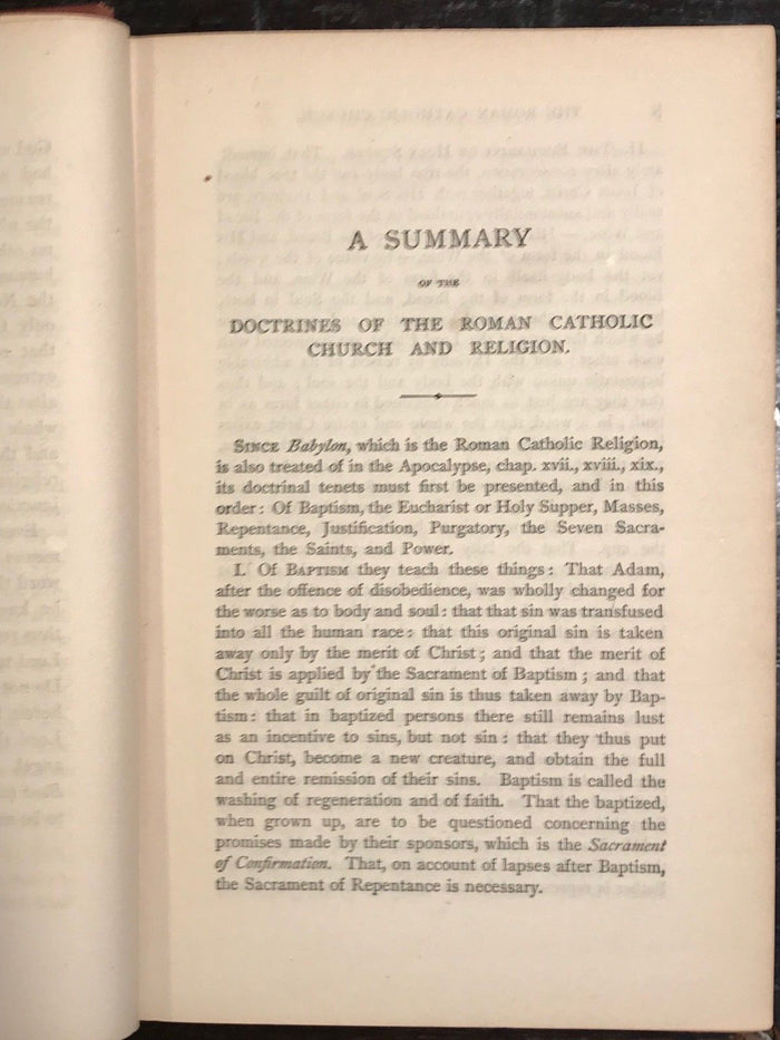 1875 - THE APOCALYPSE REVEALED - EMANUEL SWEDENBORG 1st/1st  OCCULT RELIGION