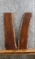 2- Live Edge Reclaimed Black Walnut Bench/Wall Shelves Slabs 1313-1314