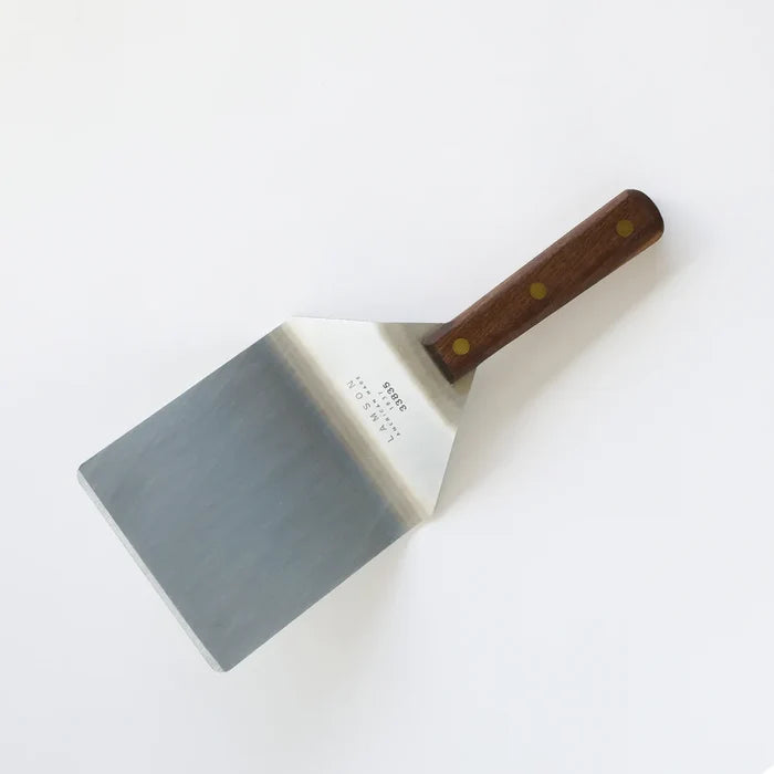 5" x 6" Hamburger Turner, Walnut Handle-Lamson-Atlas Preservation