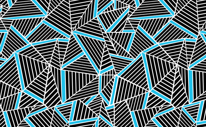 Ab Lines Electric Blue | Wallpaper