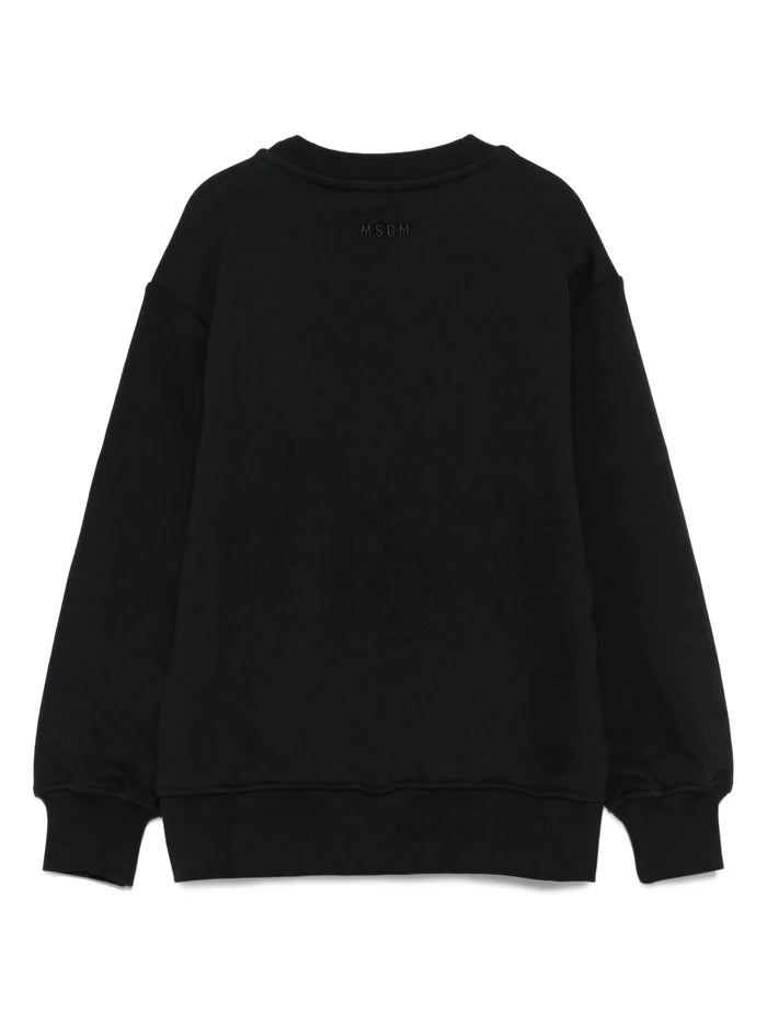 MSGMAbstract Logo Print Sweatshirt8051883382945SAVANNA