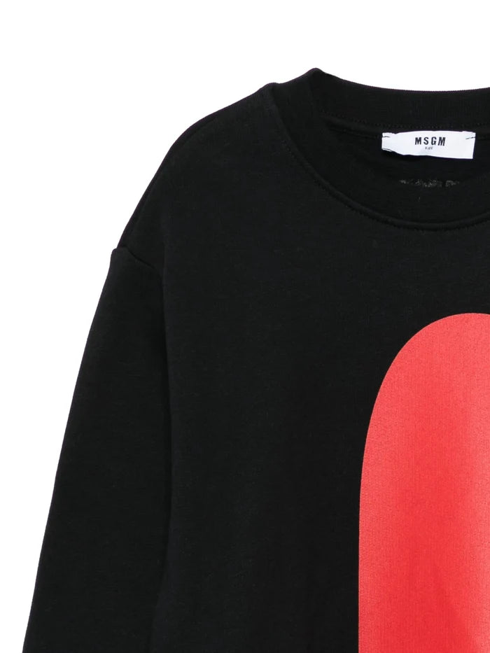 MSGMAbstract Logo Print Sweatshirt8051883382945SAVANNA