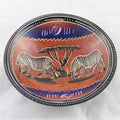 African Hut Soapstone Bowl Size 2 (6") Zebra 307g