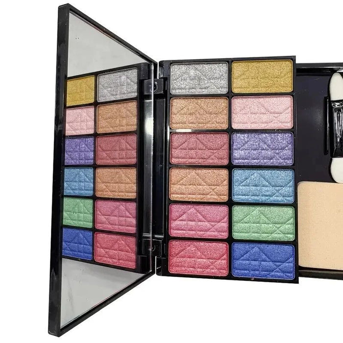 All-in-One Professional Makeup Kit – Eyeshadow, Blush, Lip Color & Face Powder Set