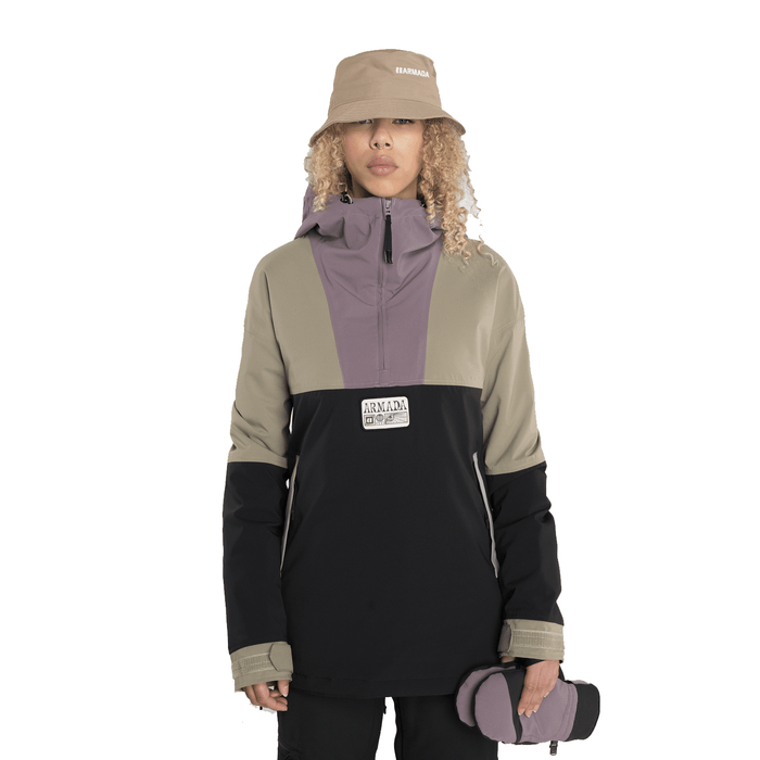 Armada Women's Madaket 2L Insulated Anorak Jacket 2024 Black-Sage-Moonscape - Comor - Go Play Outside