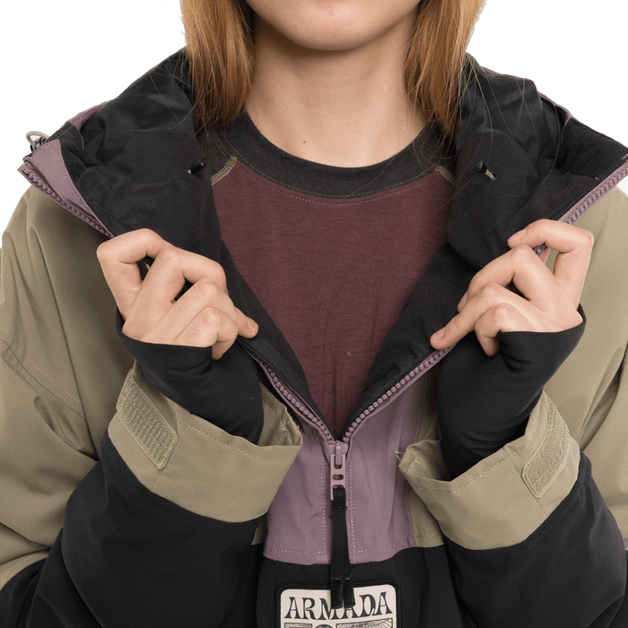 Armada Women's Madaket 2L Insulated Anorak Jacket 2024 Black-Sage-Moonscape - Comor - Go Play Outside