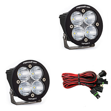 Baja Designs Squadron-R Sport Black LED Auxiliary Light Pod Pair - Universal