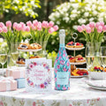 Blushing Tulip Garden Prosecco Bottle Wrap