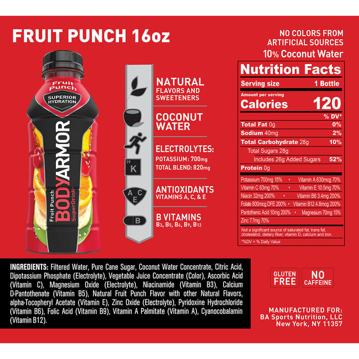 BODYARMOR Sports Drink Variety Pack (16oz / 20pk)