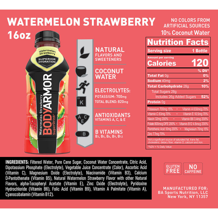 BODYARMOR Sports Drink Variety Pack (16oz / 20pk)