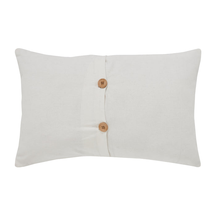 Burlap Applique Carrot Pillow 14x22