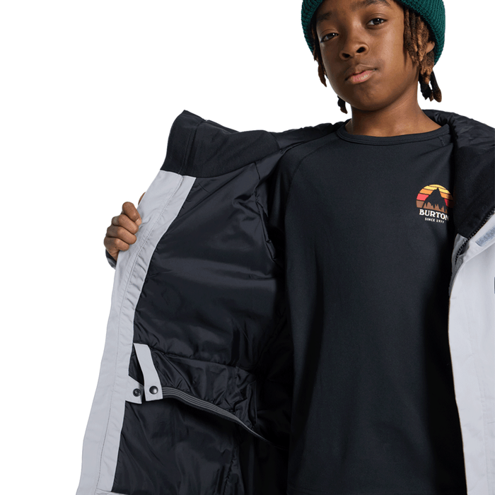 Burton Kids Skimmer 2L Jacket 2026 Silver Sconce/True Black - Comor - Go Play Outside
