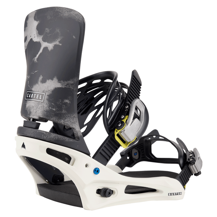 Burton Men's Cartel Re:Flex Snowboard Bindings 2024 White/Graphic