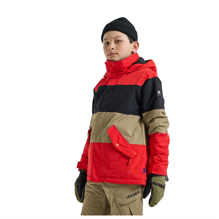 Burton Youth Symbol 2L Jacket 2024 Tomato/True Black/Kelp