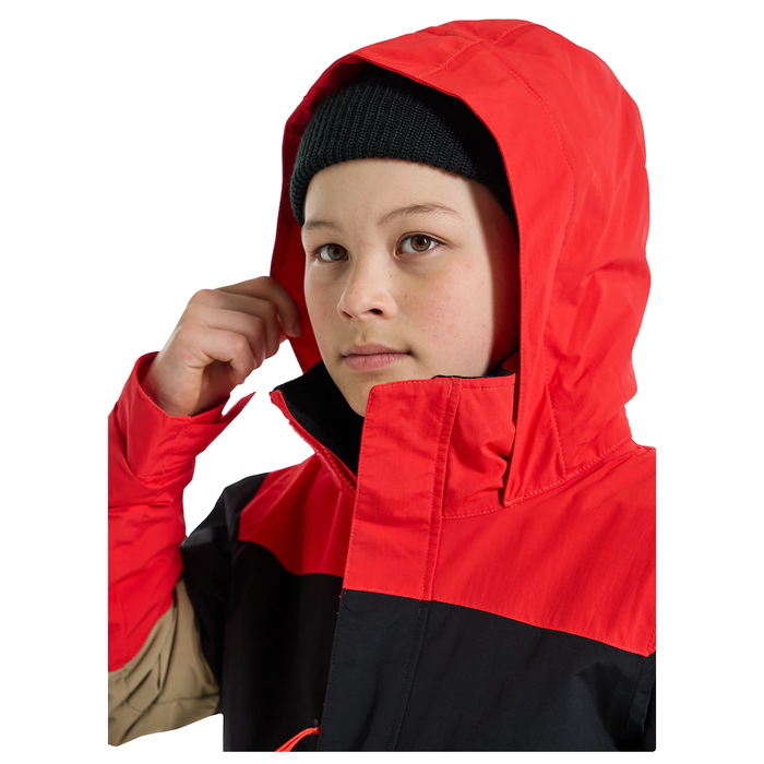 Burton Youth Symbol 2L Jacket 2024 Tomato/True Black/Kelp