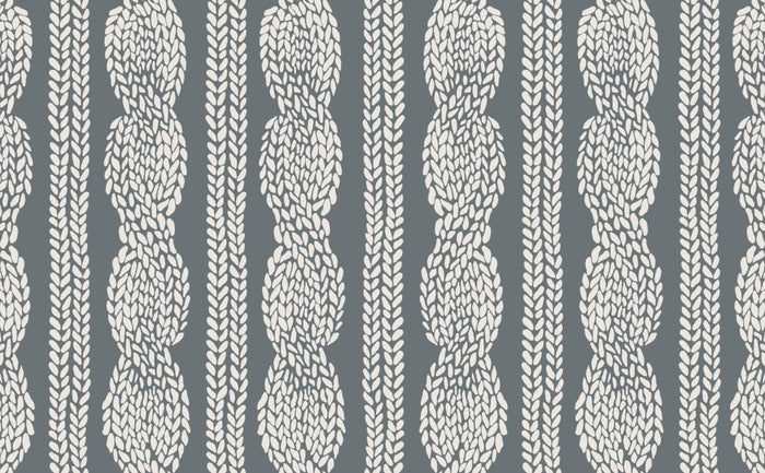 Cable Row Grey | Wallpaper