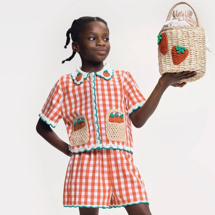 Stella McCartneyCheck Strawberry BlouseSAVANNA