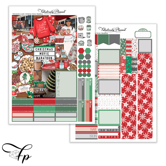 Christmas Movie Marathon - Hobonichi Cousin Kit