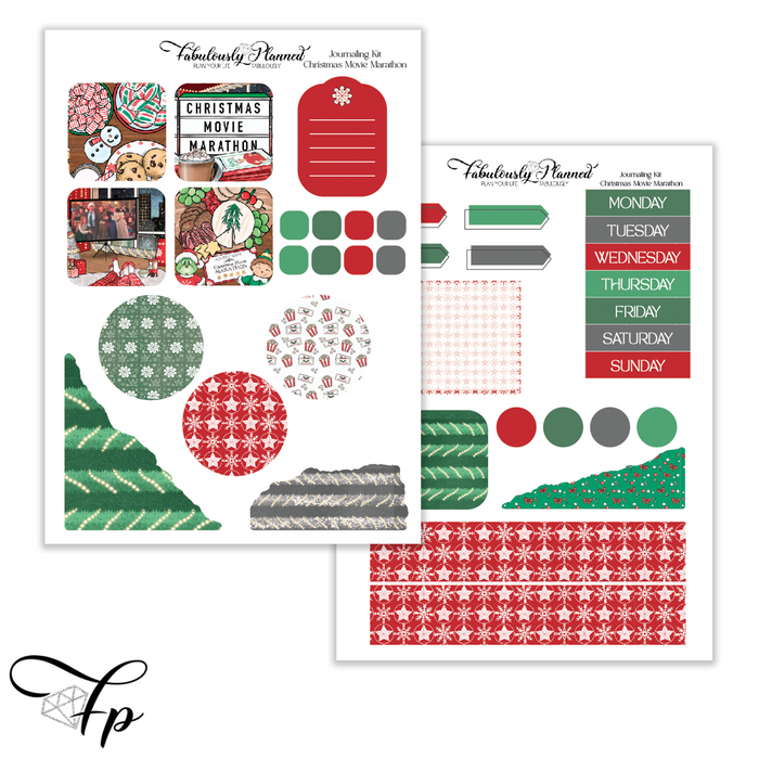 Christmas Movie Marathon - Journaling Kit