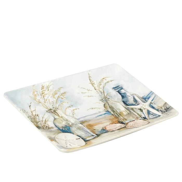 Coastal Landscape Rectangular Platter 14in X 10in