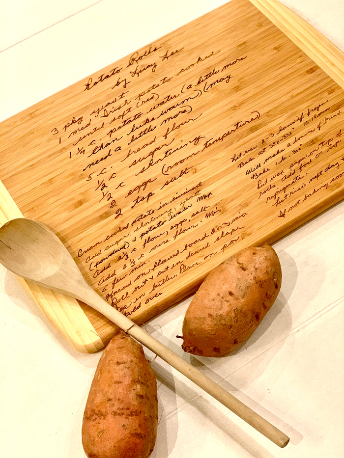 Create Your Own Family Recipe Charcuterie Wooden Cutting Board