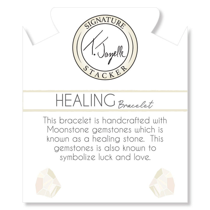 Defining Bracelet- Healing Bracelet with White Moonstone Gemstones