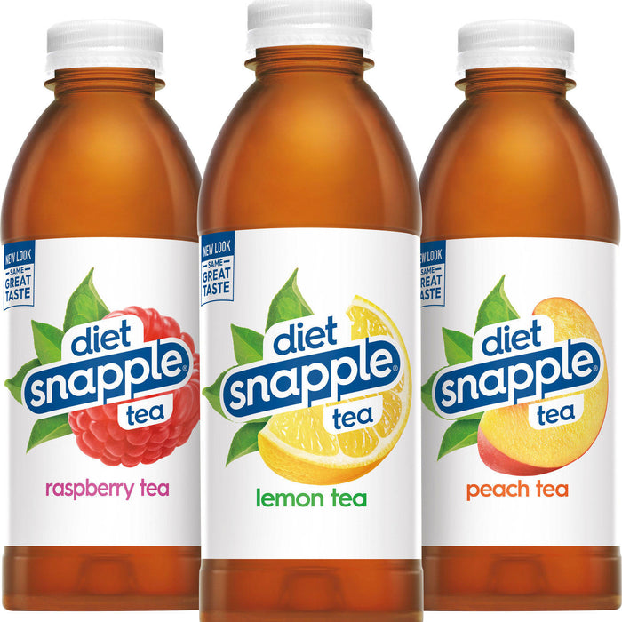 Diet Snapple Tea Three Flavor Variety Pack (20 fl. oz., 24 pk.)