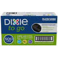Dixie Sip-Through Dome Hot Drink Lids, Fits 12-20 oz. Cups, Black (500 ct.)