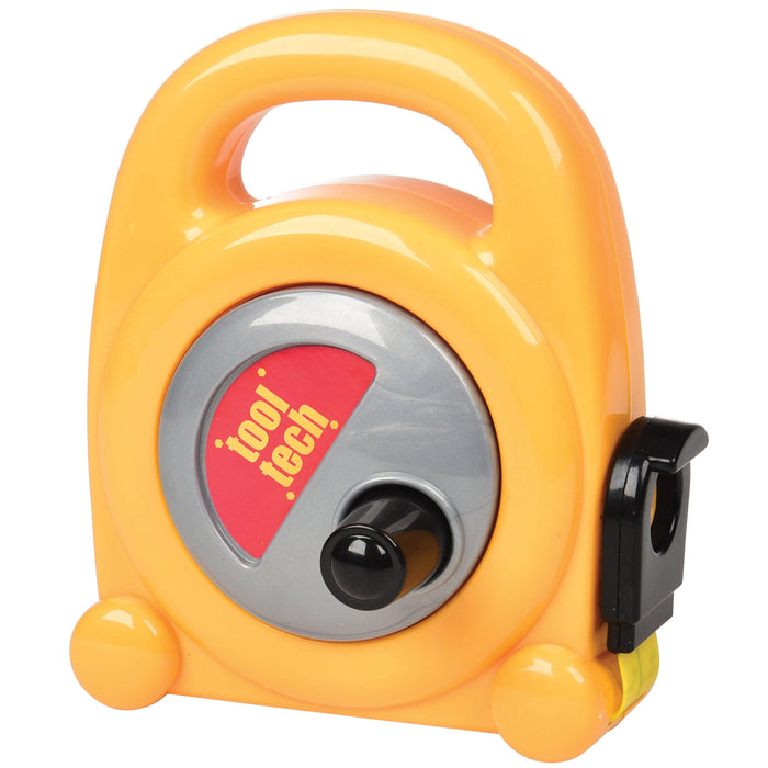Yellow tool with a red 'tool tech' logo on a white background