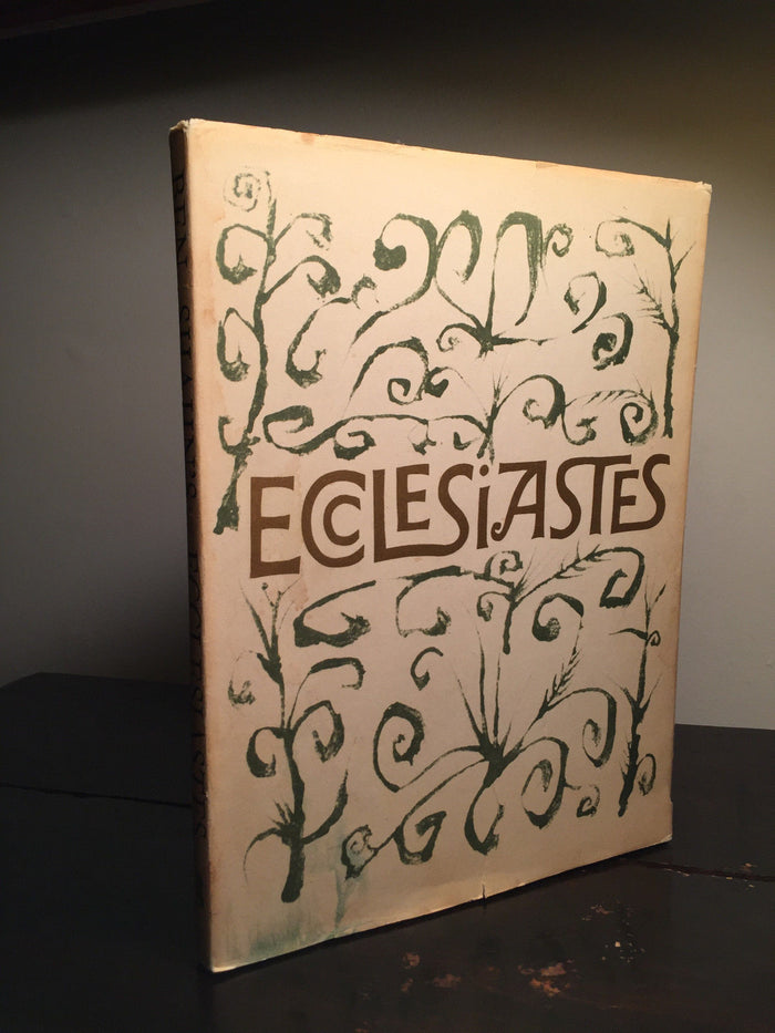 ECCLESIASTES OR THE PREACHER Ben Shahn Scarce Dust Jacket Bible Scripture Hebrew