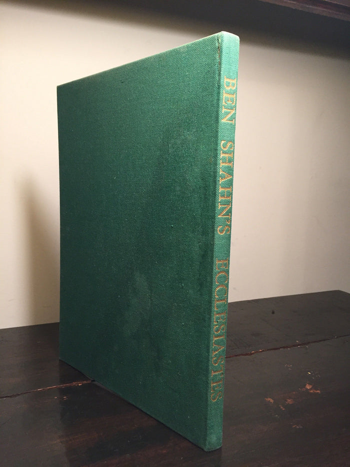 ECCLESIASTES OR THE PREACHER Ben Shahn Scarce Dust Jacket Bible Scripture Hebrew