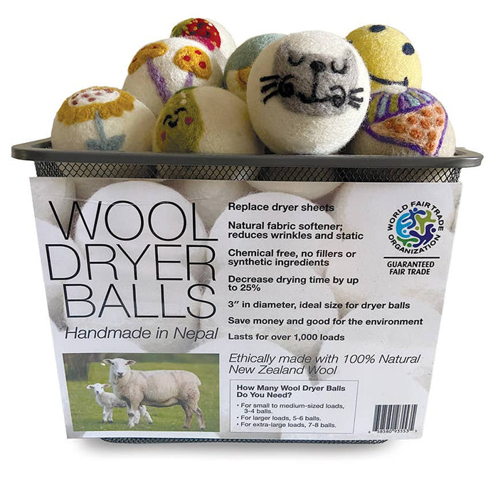 Eco Wool Dryer Ball: Blue Bird Queen