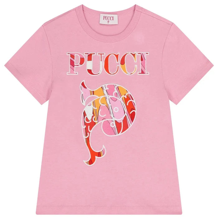 Emilio PucciEmbroidered Logo T-Shirt8059774192680SAVANNA