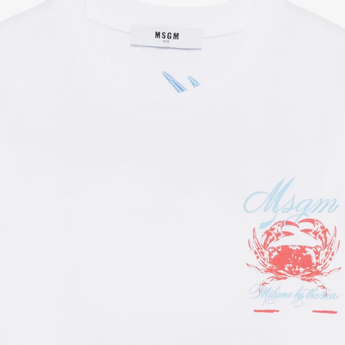 MSGMEmbroidered Logo T-Shirt8051883425024SAVANNA