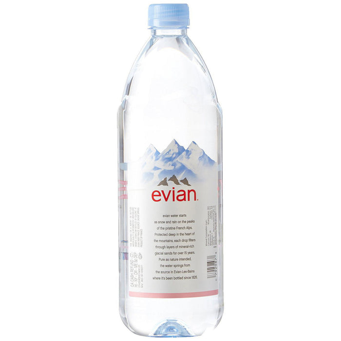 Evian Natural Spring Water (1 L, 12 pk.)