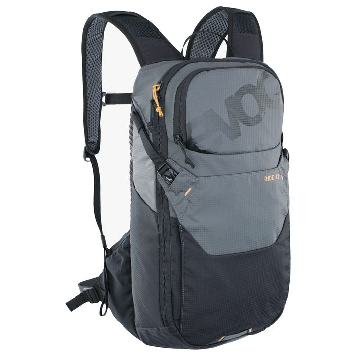 Evoc 12L Ride with 2L Bladder Hydration Bag Carbon/Grey - Comor - Go Play Outside