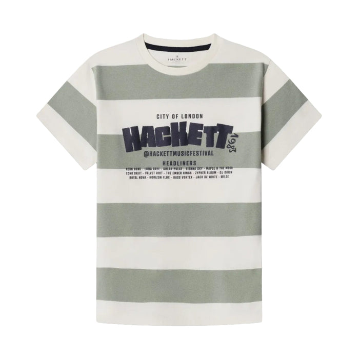 Hackett LondonFestival Stripe Logo T-Shirt5063698149654SAVANNA
