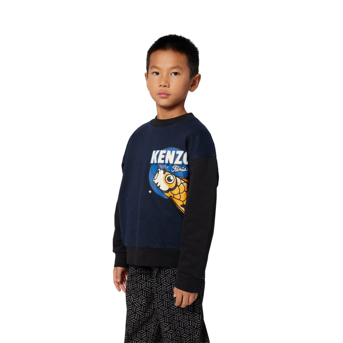 KENZOFish Logo Sweatshirt3617165698088SAVANNA