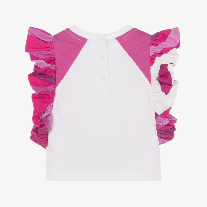 Fish Motif & Marmo T-Shirt