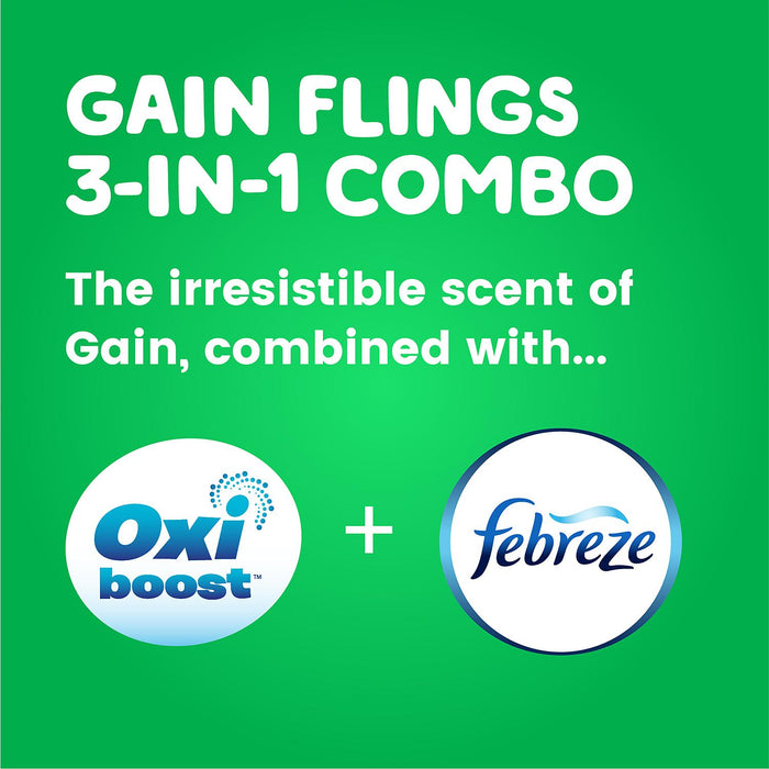 Gain Flings! Liquid Laundry Detergent Pacs, Original Scent (152 ct.)