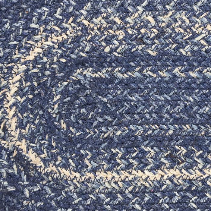Great Falls Blue Jute Rug Oval 24x36