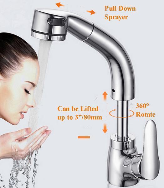 Height Adjustable Pull-out Sink Tap