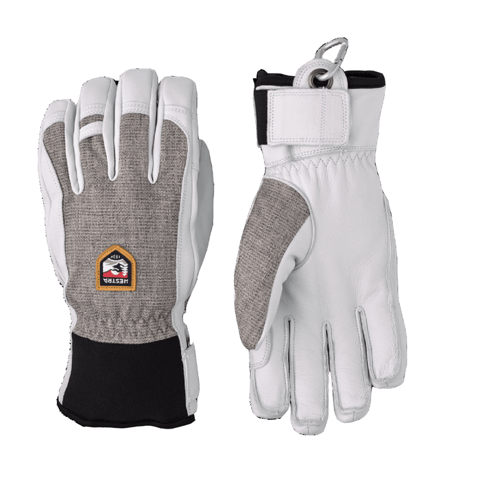 Hestra Men's Army Leather Patrol Glove Light Grey - Comor - Go Play Outside