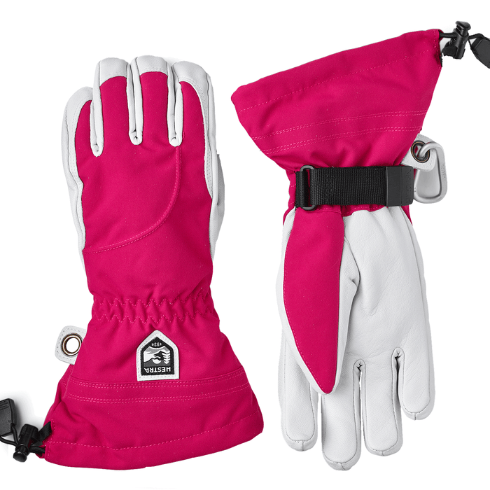 Hestra Women's Heli Ski Female Glove Cerise/White - Comor - Go Play Outside