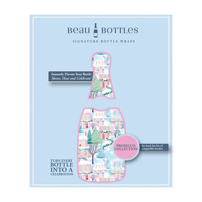 Home for the Holidays Prosecco Bottle Wrap