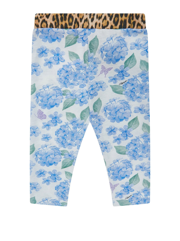 Roberto CavalliHydrangea Print Leggings8053638324903SAVANNA