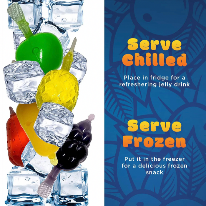 Jelly Fruit, Assorted Flavors Squeezable Vegan-Friendly Candy - 12.69 oz.