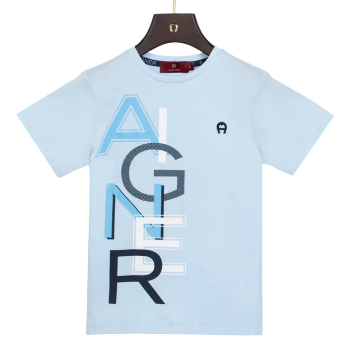 AIGNERJersey Logo Print T-Shirt4062176853145SAVANNA